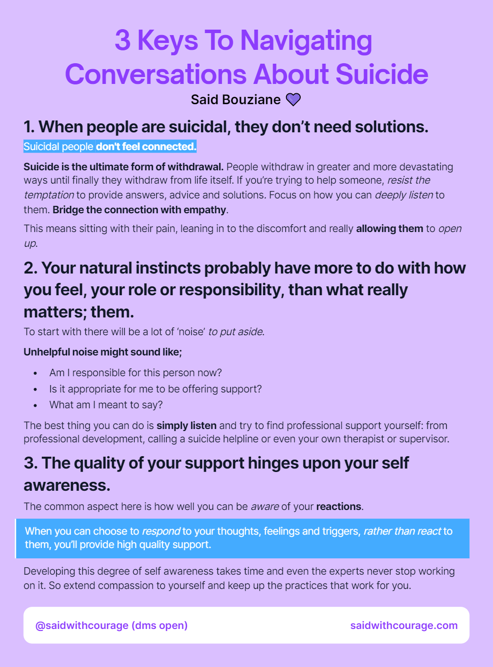 3 Keys To Navigating Conversations About Suicide