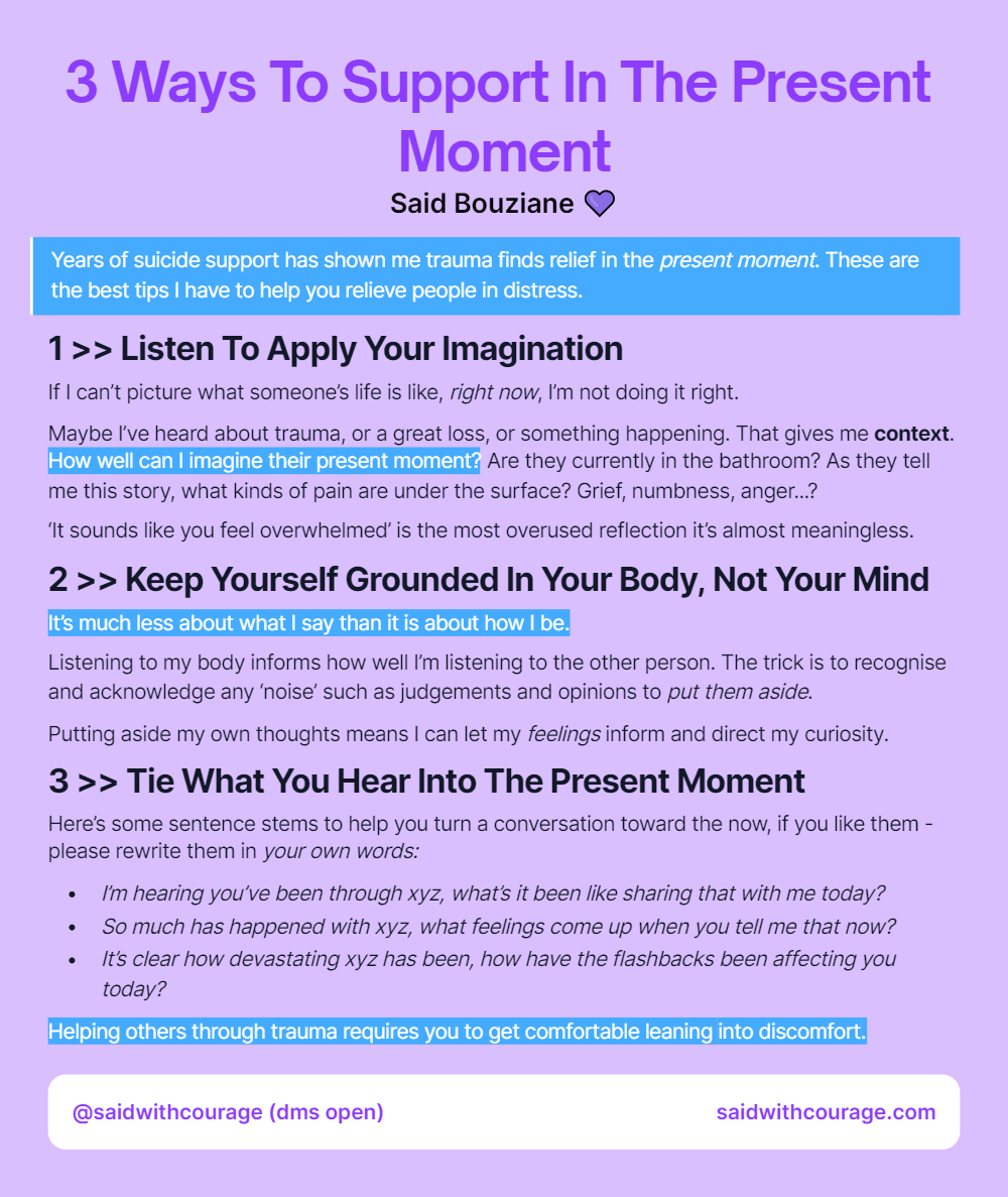 3 Ways To Support In The Present Moment