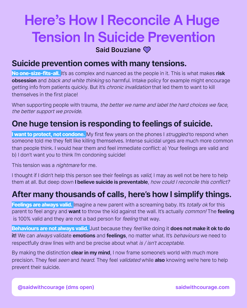 Here’s How I Reconcile A Huge Tension In Suicide Prevention